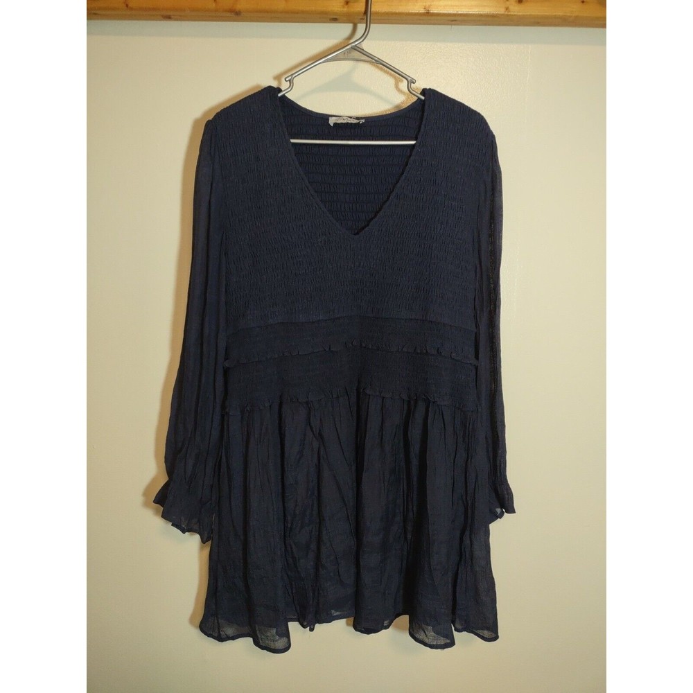 Polagram Blue Gauzy Women's XL Dress